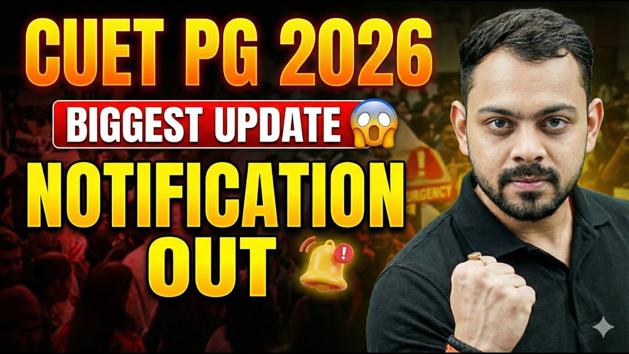 CUET PG 2026 Application Form Out 📑 NTA Official Update 🔥CUET PG 2026 Notification Latest Update