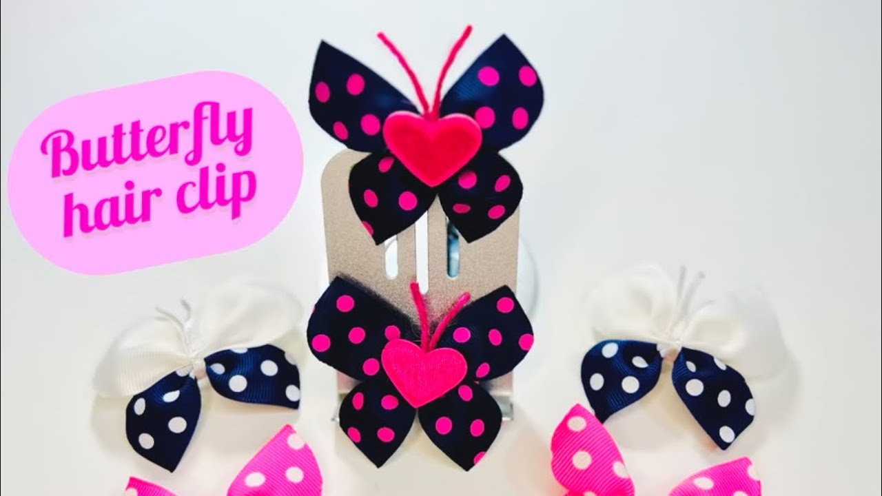 How to make butterfly hair clip