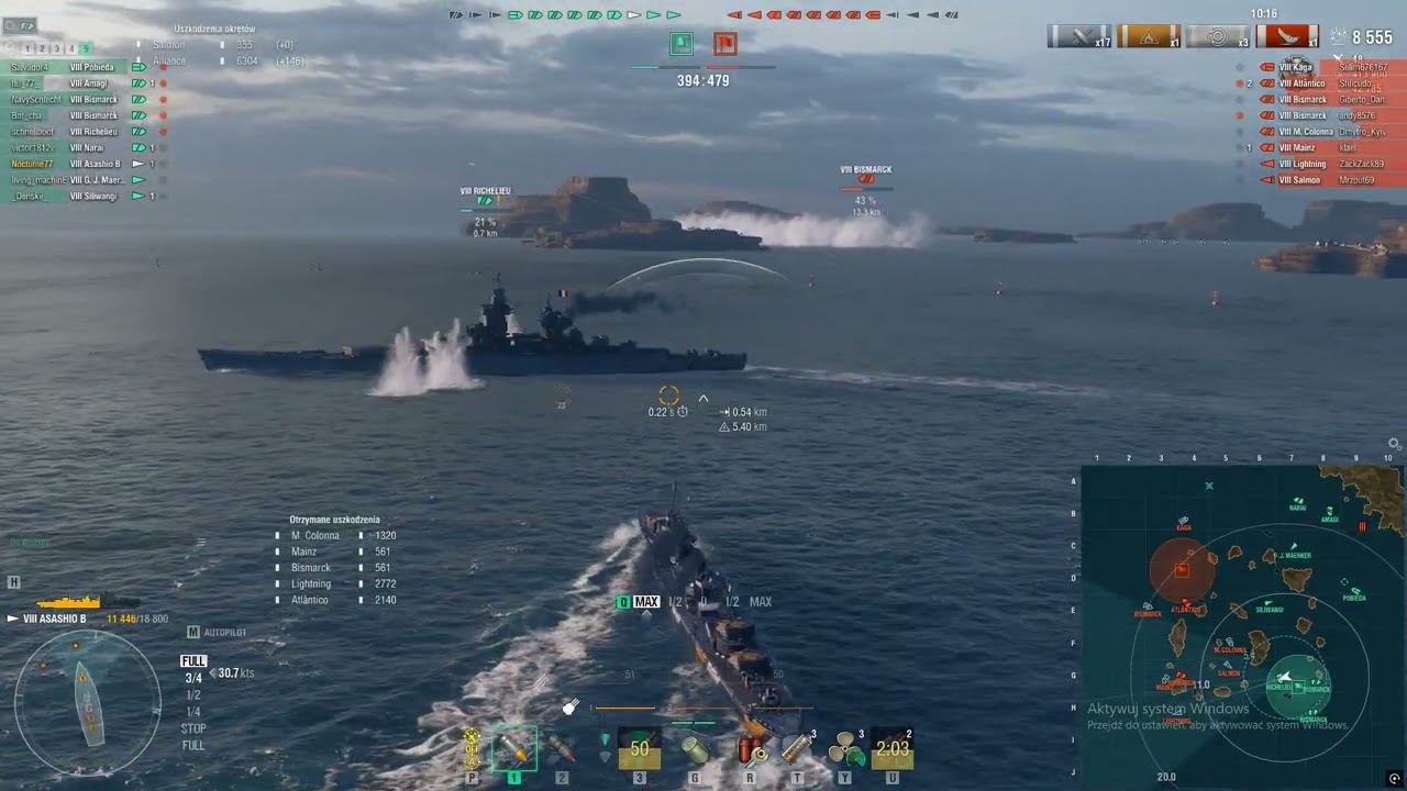 World of Warships- IJN Asashio and a win in last second