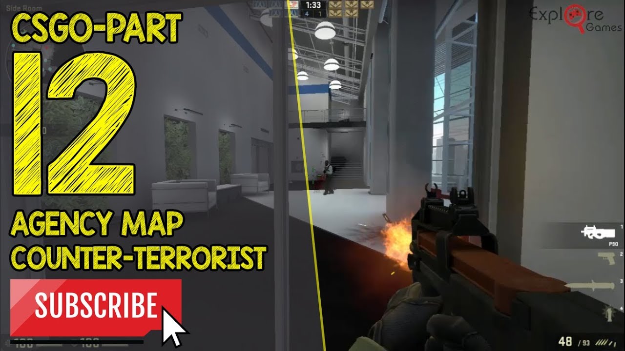 CSGO-Part 12 Counter-Strike Global Offensive Agency Map [Expert Bot]