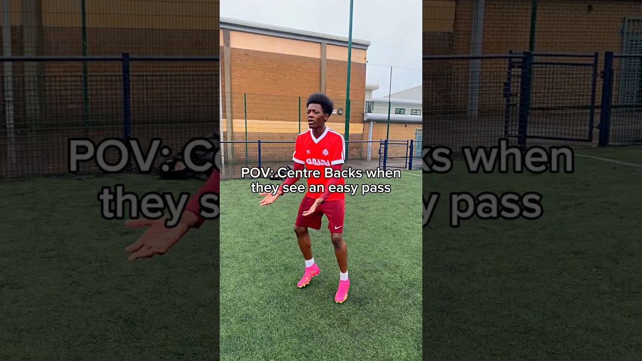 POV: Centre Backs when they see an easy pass⚽️ #football #footballshorts