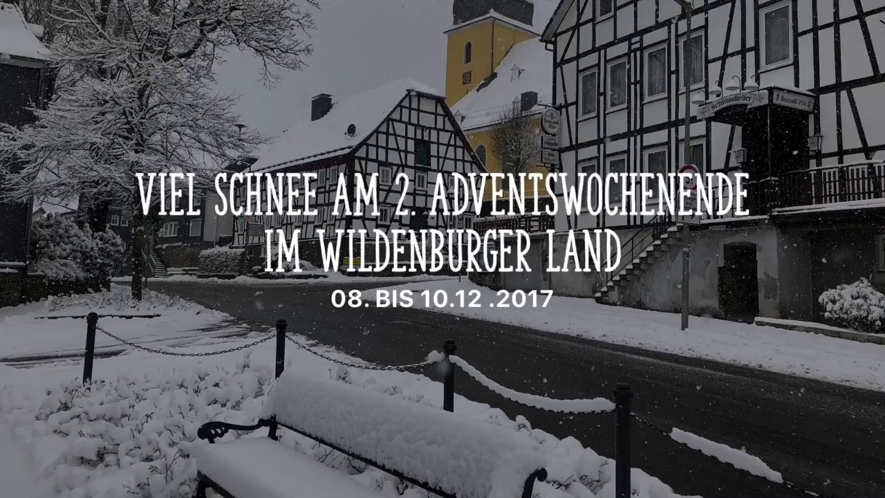 Viel Schnee am 2. Adventswochenende im Wildenburger Land (08. - 10.12.2017)