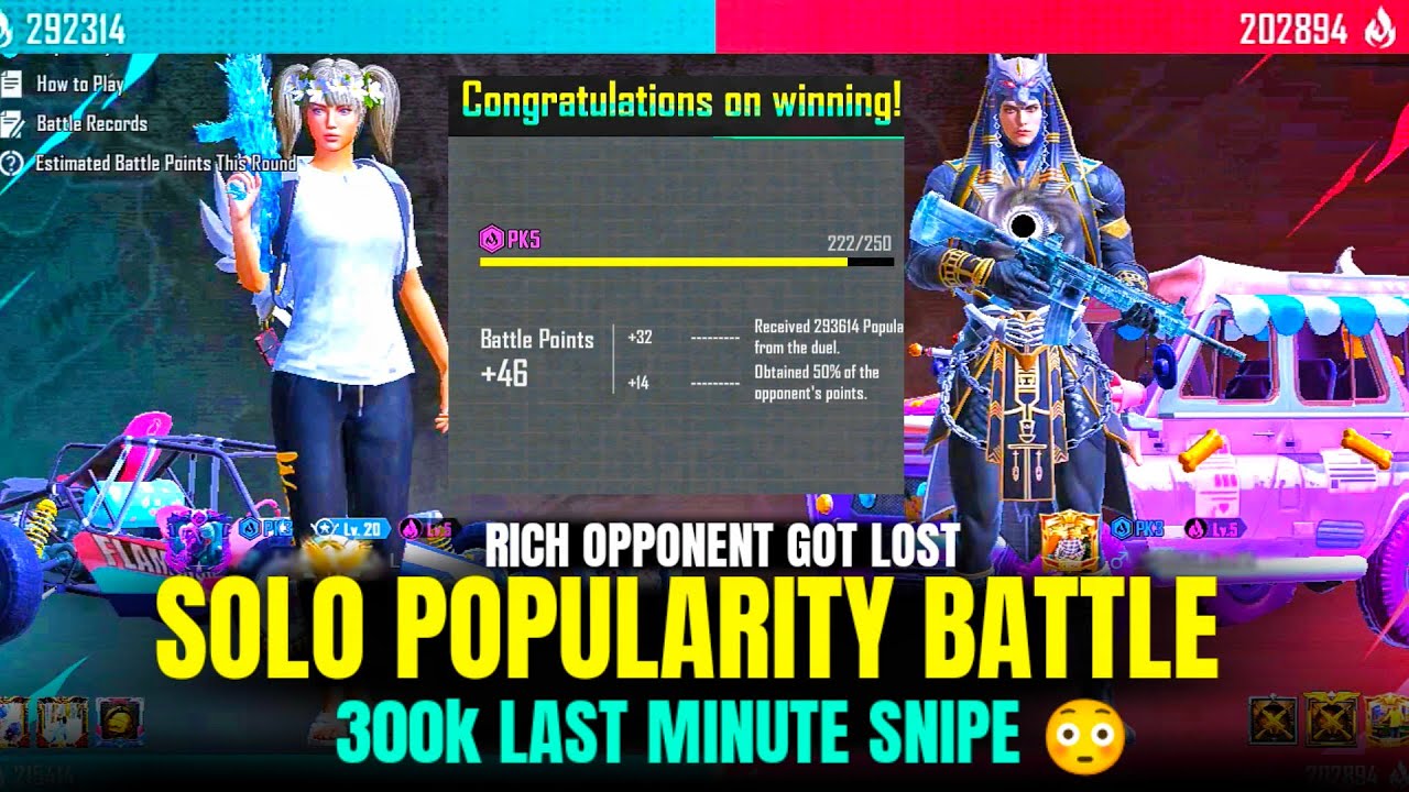 5 Luman Last Minute Snipe | 10 RP Giveaway 😍 #popularitybattle #bgmipopularity