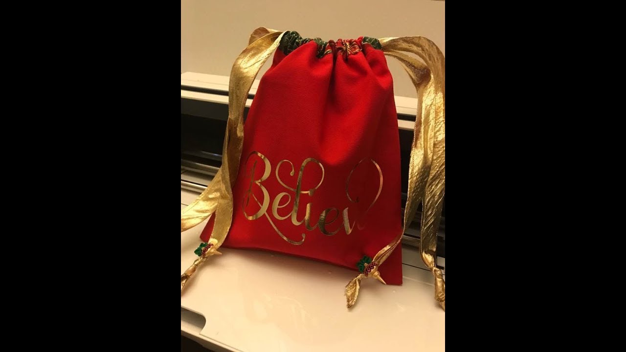 Crafting With April - Santa Sack Sewing Tutorial