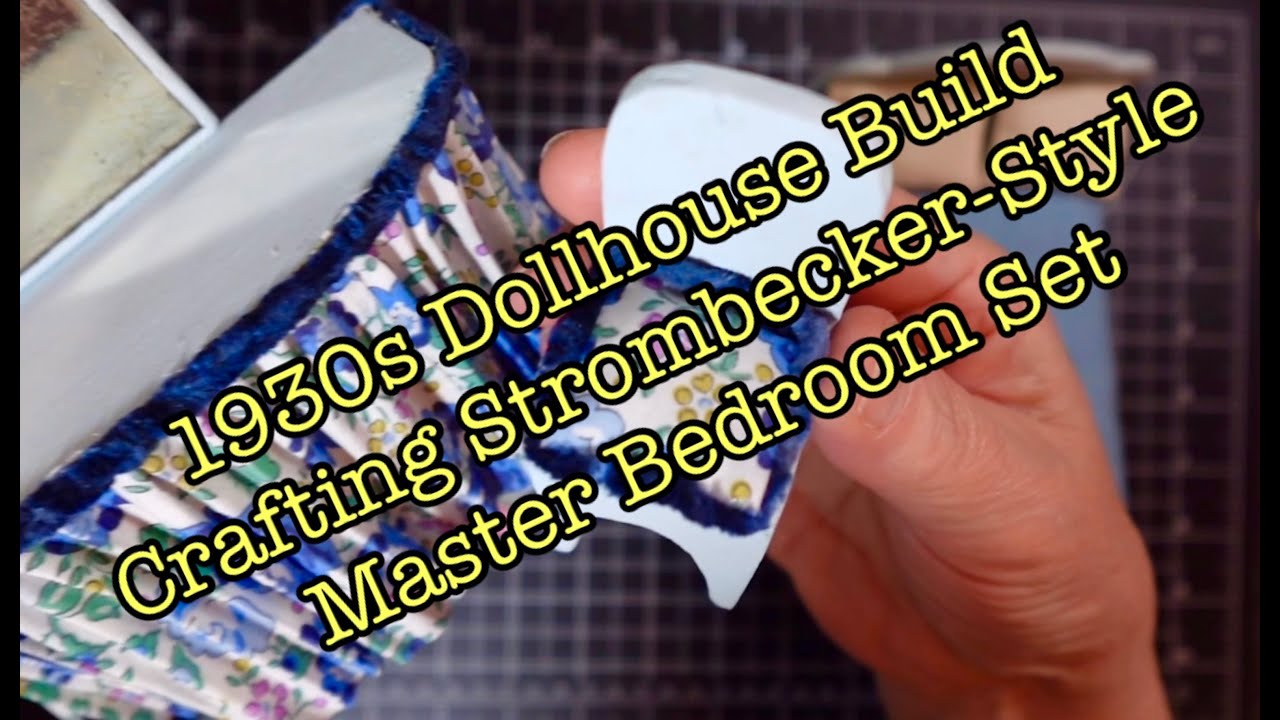 Making 1930s Strombecker/Kage Style Dollhouse Furniture | 1:12 Scale Master Bedroom Build