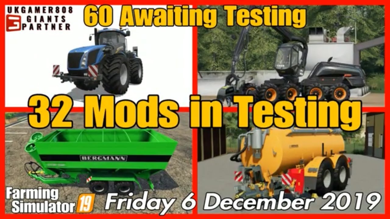 Mods in Testing list fs19 Mod hub Update New Mods fs19 #fs19modsreview