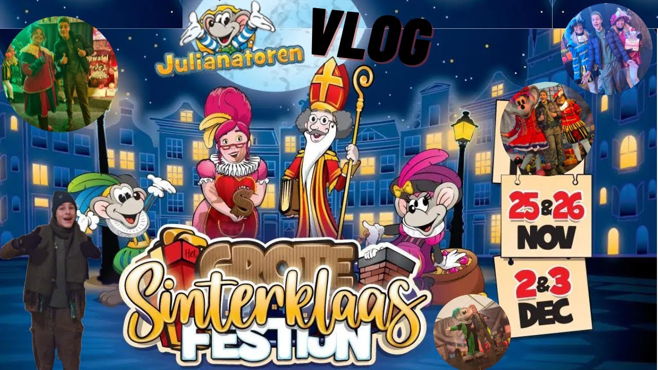vlogen bij sinterklaas in de julianatoren