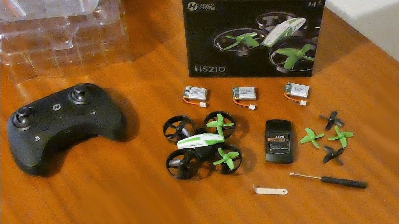 Holy Stone HS210. Mini Drone. Unboxing. ASMR. Original sound. Filmed in 4K.