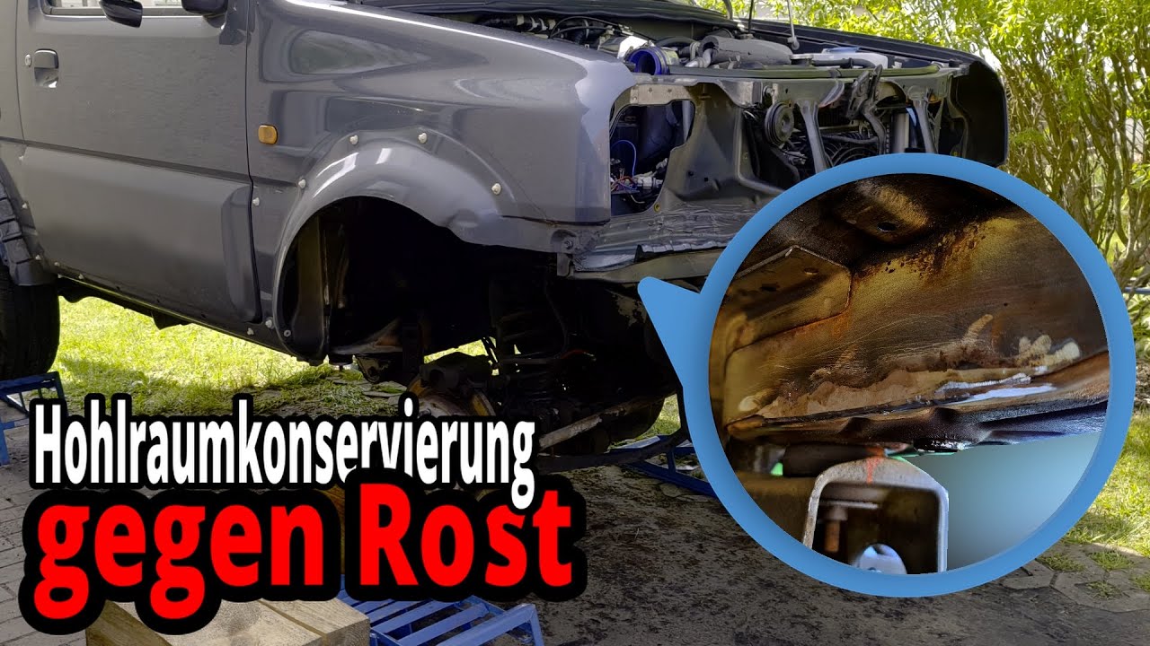 Hohlraumkonservierung beim Suzuki Jimny FJ selber machen. Rust protection
