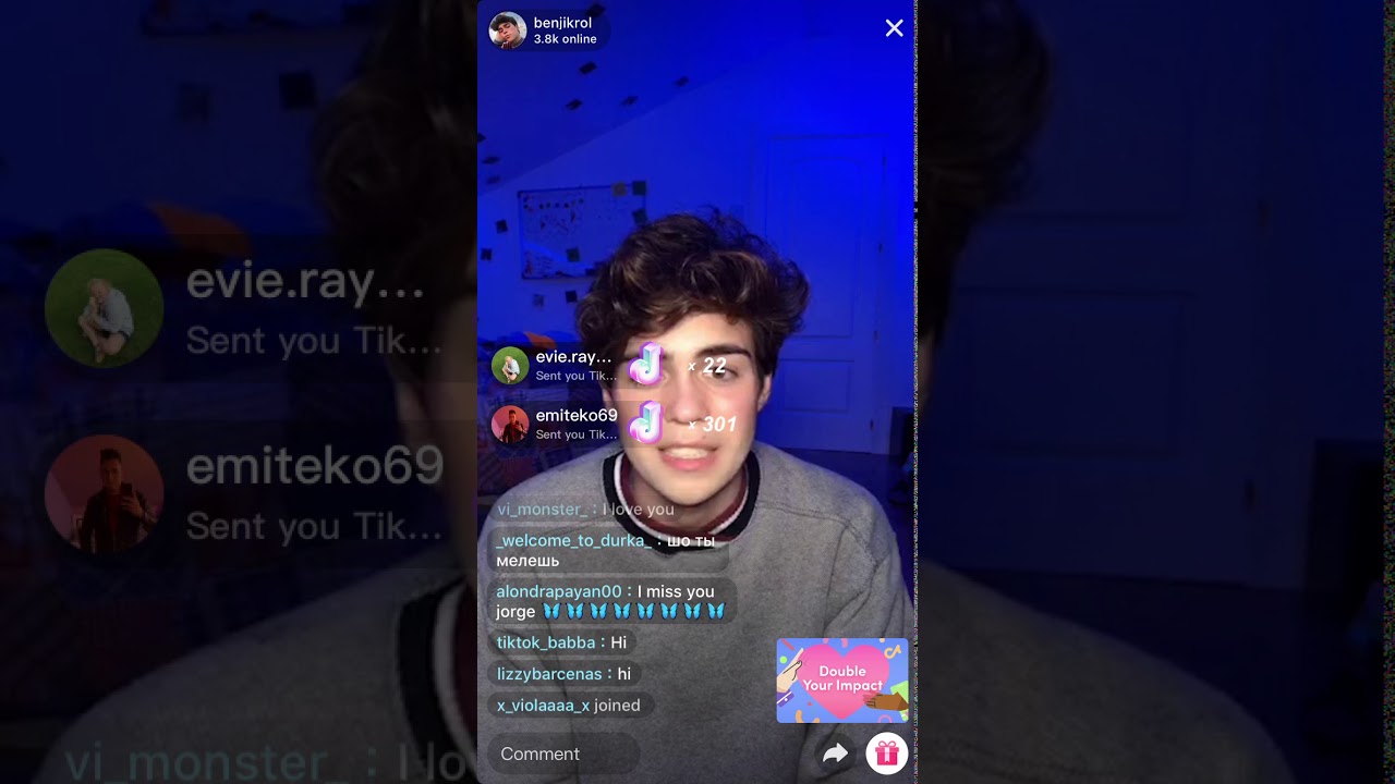 Benji krol live talks about the hype house members 5/3/2020