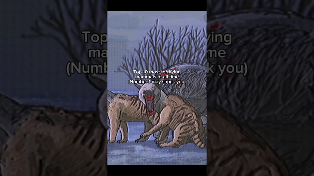 Top 10 most terrifying Mammals of all time #prehistoric #mammal #scary #extinct #animals #top10