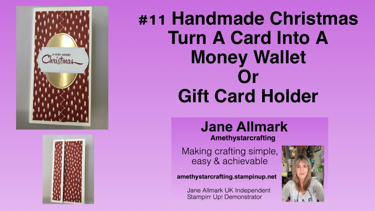 Handmade Christmas 2020 #11 Money Wallet/Gift Card Holder