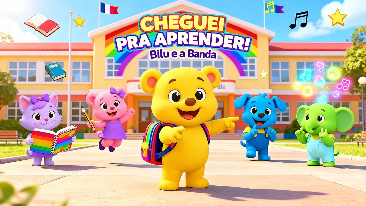 CHEGUEI PRA APRENDER 🎒📚 | Banda do Bilu | Música Infantil Educativa