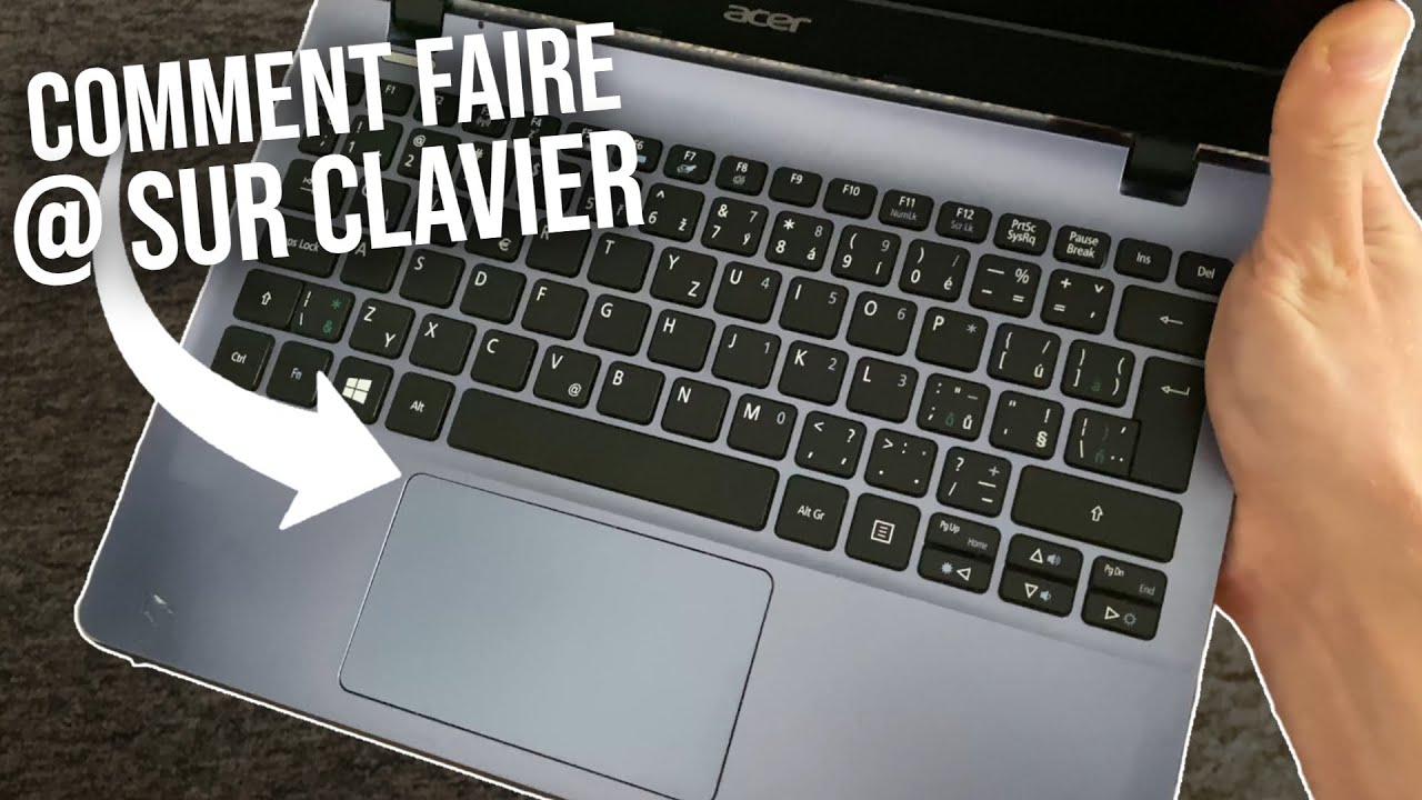 COMMENT &Eacute;CRIRE L'AROBASE(@) SUR CLAVIER (QWERTY) - Comment &eacute;crire arobase sur ordinateur