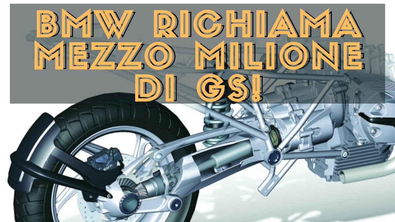 Richiamo Cardano BMW GS - 400mila moto chiamate a rapporto