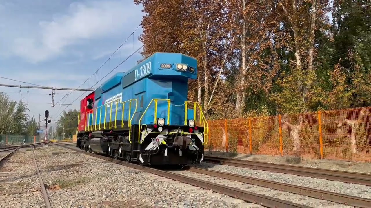 (EFE San Francisco - Graneros) Trenes de pasajeros, carga y prueba de equipos
