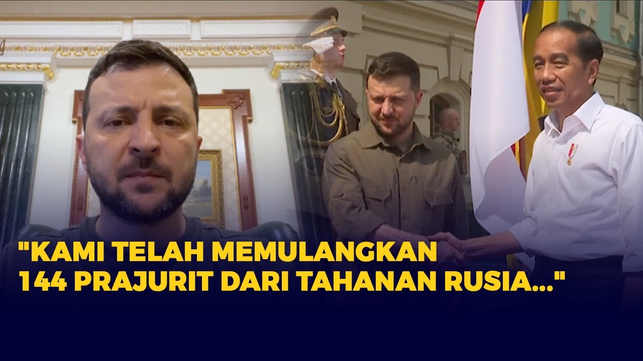 Usai Bertemu Jokowi, Zelensky Sampaikan Kabar Gembira: Kami Memulangkan 144 Tentara Ukraina!