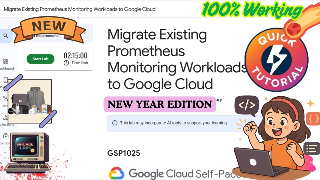 Перенос существующих рабочих нагрузок мониторинга Prometheus в Google Cloud #GSP1025 #qwiklabsarc...