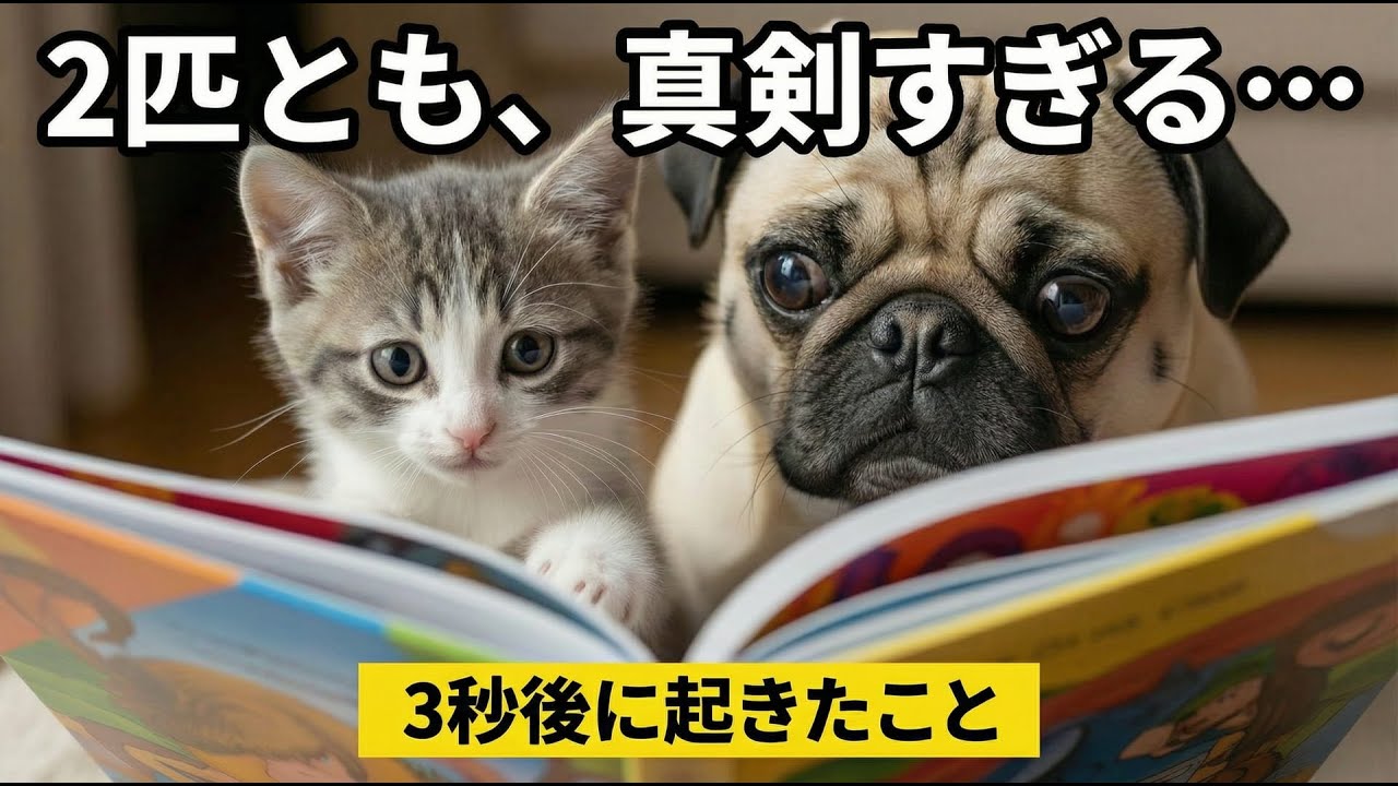 子猫に読み聞かせしたら、開始3秒で衝撃の展開に