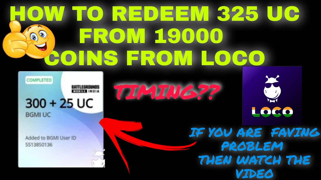 😃HOW TO REDEEM 325 UC FROM LOCO COINS !!!  | EASY TRICK EVERYONE IS FACING THIS PROBLEM | #loco