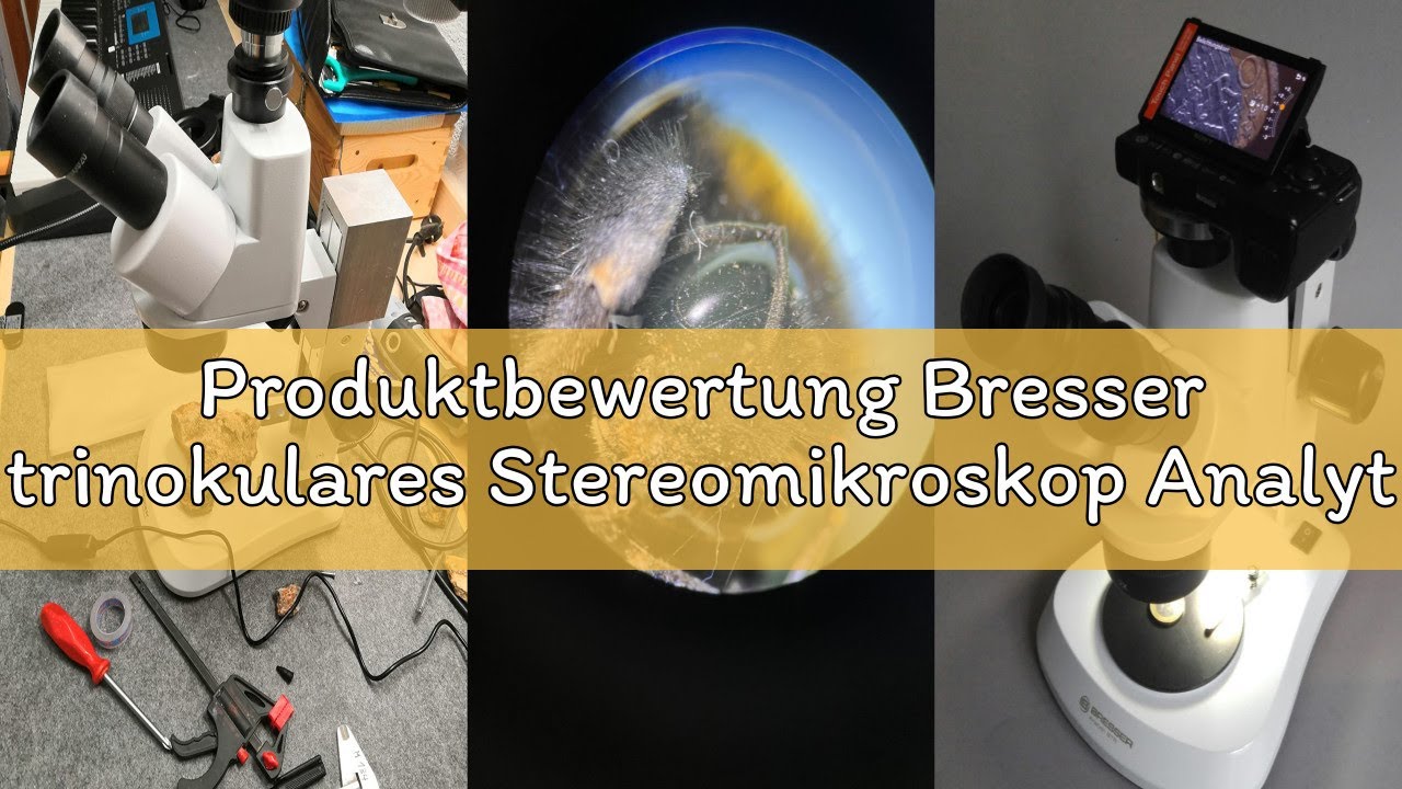 Produktbewertung Bresser trinokulares Stereomikroskop Analyth STR Trino 10x - 40x mit getrennt dimmb