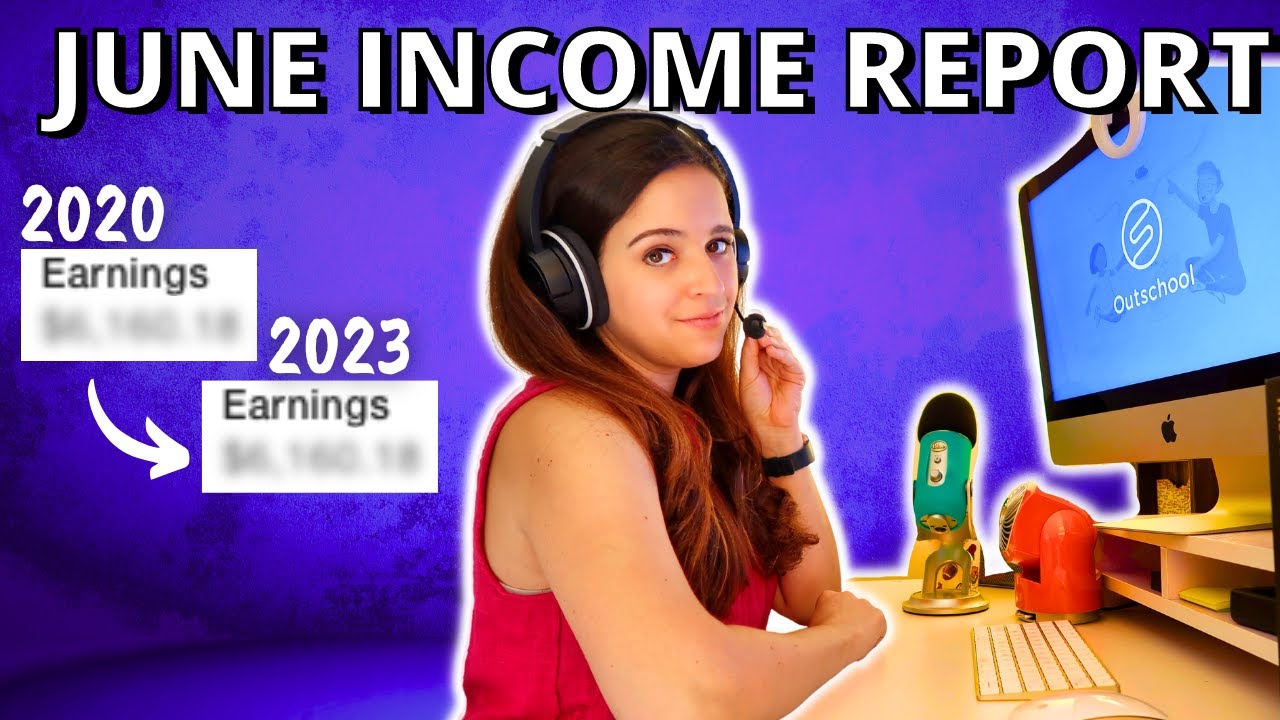 ✨ OUTSCHOOL JUNE INCOME REPORT & EARNING HISTORY (2020-2023) - OutSchool Pay & Weekly Schedule