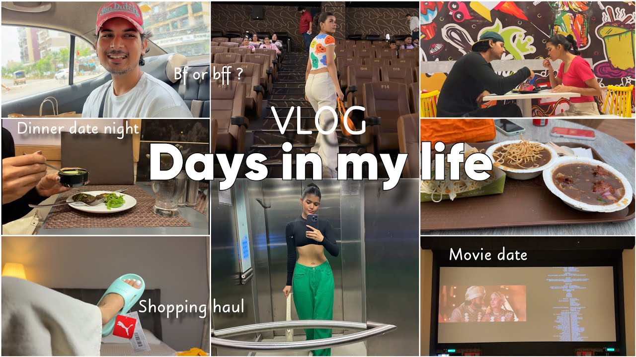 VLOG 💭 casual week in my life | Movie Day Out, Dinner Date Night & Shopping Haul | Mishti Pandey