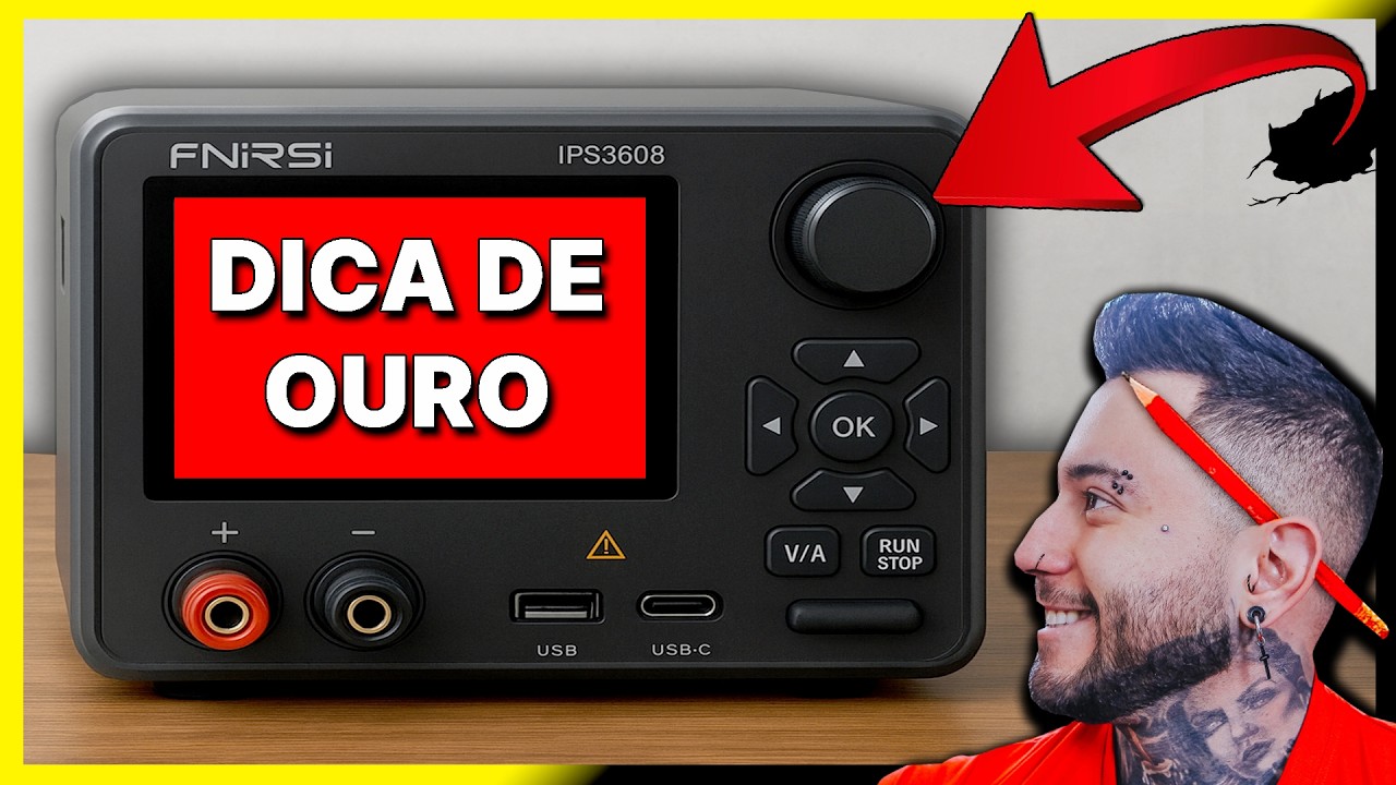 🔌 Como usar uma FONTE DE BANCADA (FNIRSI IPS3608) – Guia Completo para Iniciantes e Hobbistas!