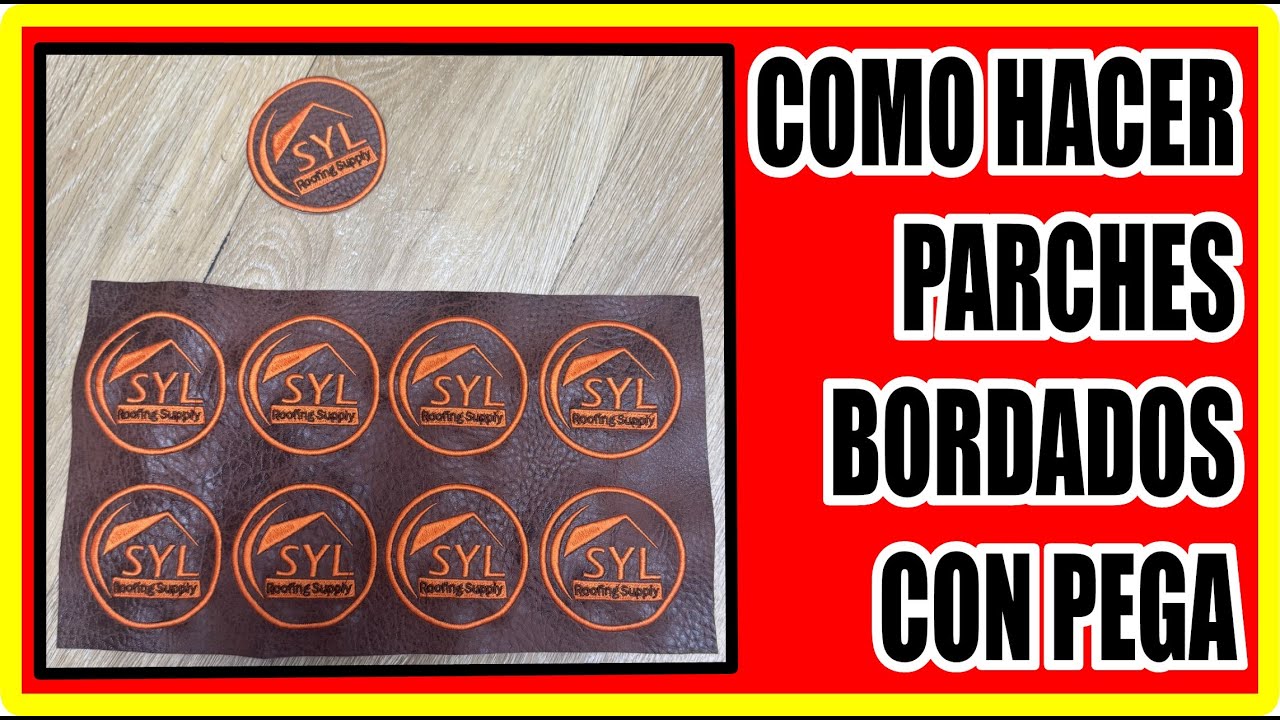 COMO HACER PARCHES BORDADOS PASO A PASO ⚠️ PARCHES DE CUERO ⚠️ HOW MAKE EMBROIDERY PATCHES