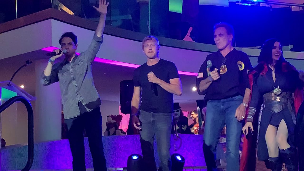 Cobra Kai at Georgia Aquarium 2019–Billy Zabka, Ralph Macchio, Martin Kove