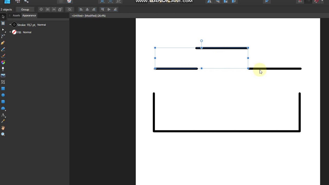 Affinity Designer how to break curves - the easy way