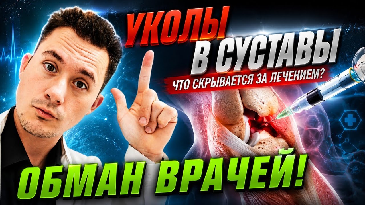 Обкалывание суставов! НЕ СОГЛАШАЙТЕСТЬ на уколы в суставы пока не посмотрите! Вся ПРАВДА от хирурга!