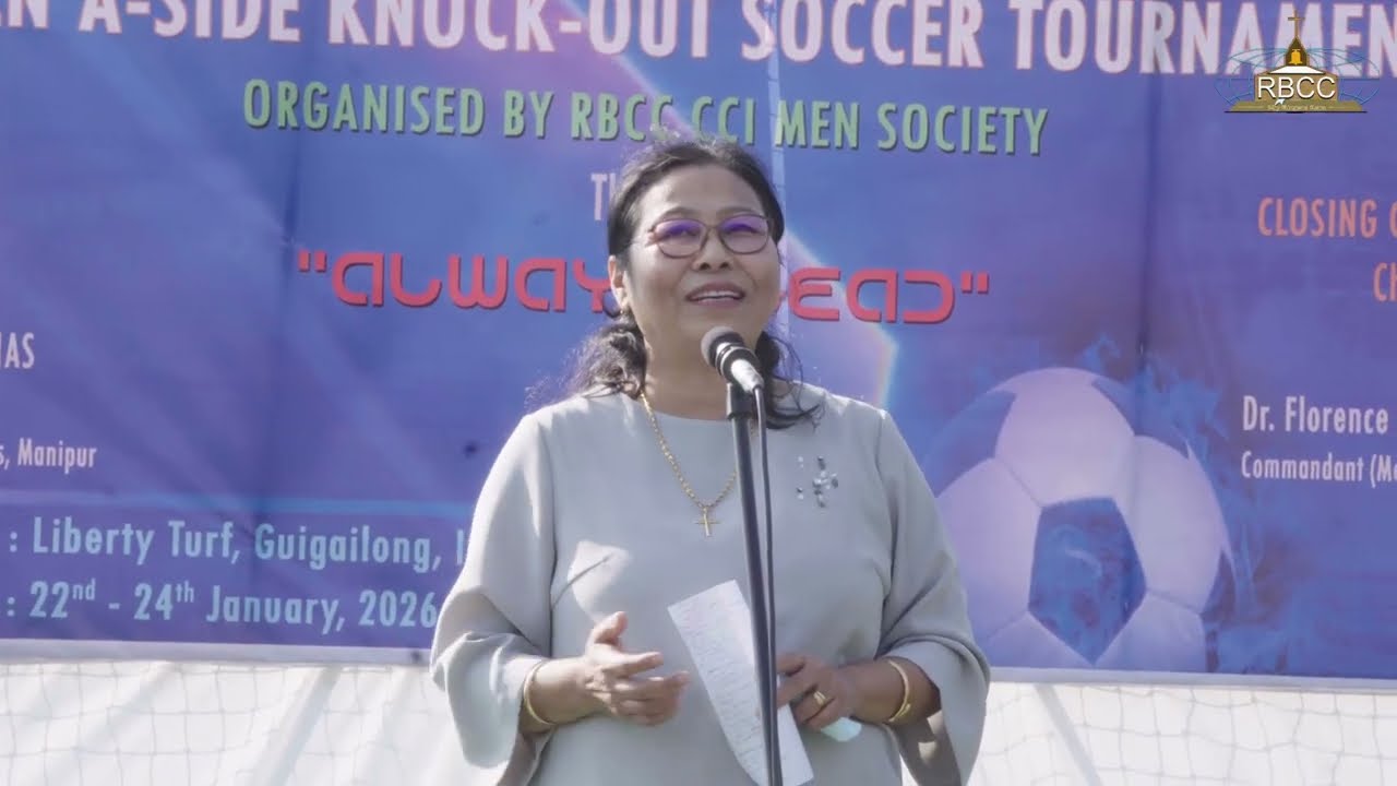 Chief Guest Speech Dr. Florence Dangmei, Commandant(Medical)CRPF | 6-Men A-sideknockout Soccer Sport
