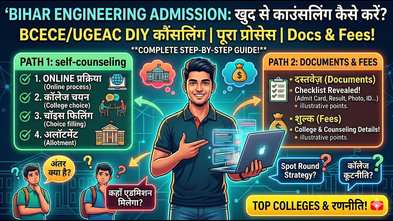 Documents Required & Fees for Bihar Engineering Admission 2026 | UGEAC Self-Counselling! 🚀