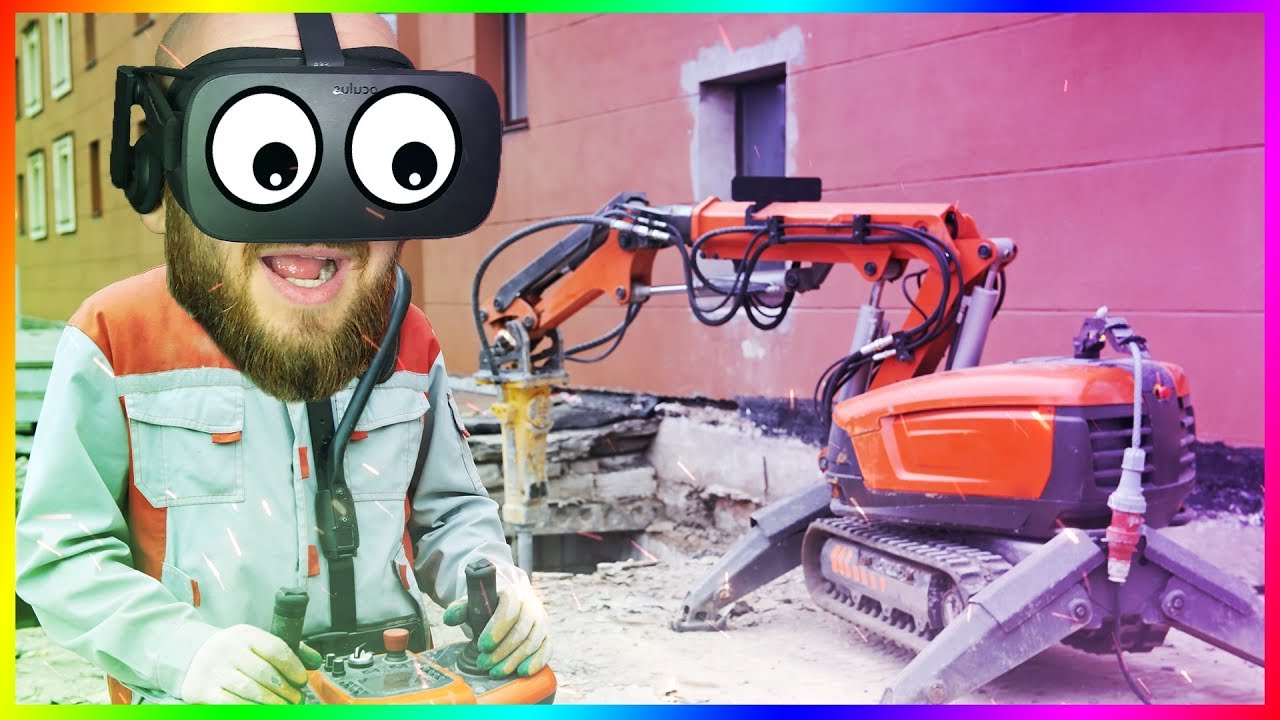 BUDOWA! GŁOWA W BETONIARCE | SYMULATOR PRACY #admiros OCULUS RIFT VR PL