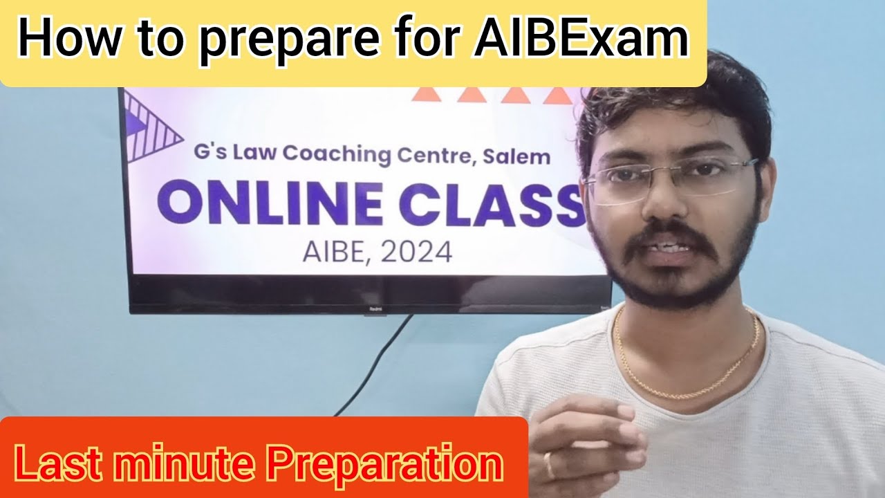 AIBE last minute Preparation! How to Clear AIBE in few days! Explanation in Tamil! #aibe #bci #law