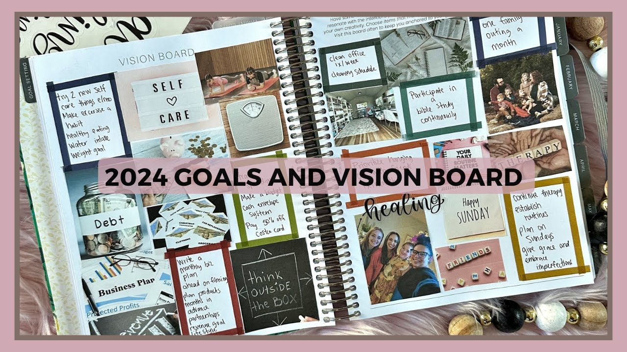 Setting Annual Goals | Creating a Vision Board for 2024