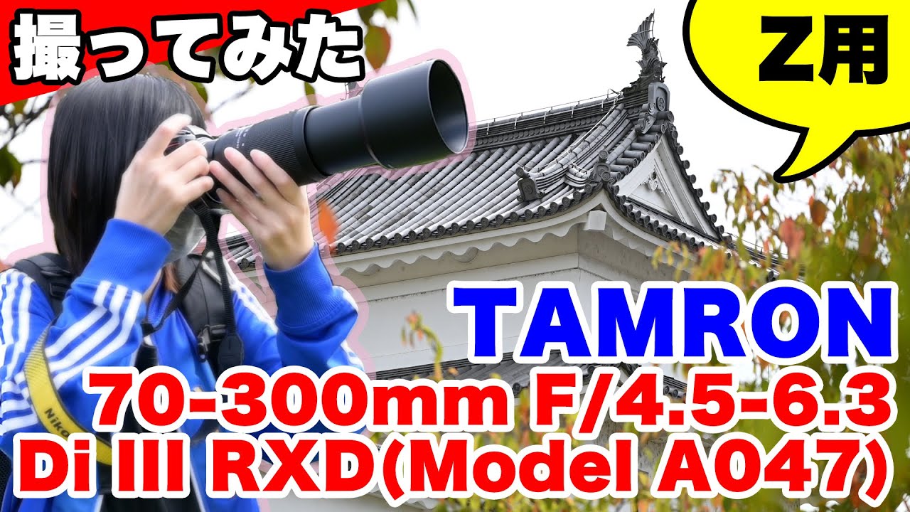 【実写レビュー】新商品TAMRON 70-300mm F/4.5-6.3 Di III RXD 望遠の世界を手軽に堪能できるのに高画質すぎる【ともよ。】