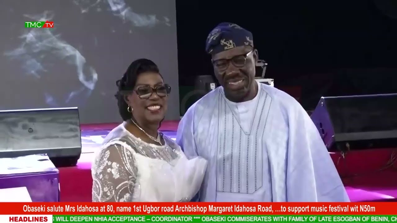 Obaseki salute Mrs Idahosa at 80, name 1st Ugbor road Archbishop Margaret Idahosa Road