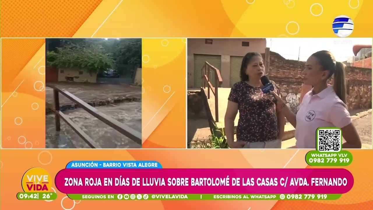 #VaneNicole en Asunción, zona roja en dias de lluvia sobre Bartolomé de las Casas c Avda  Fernando
