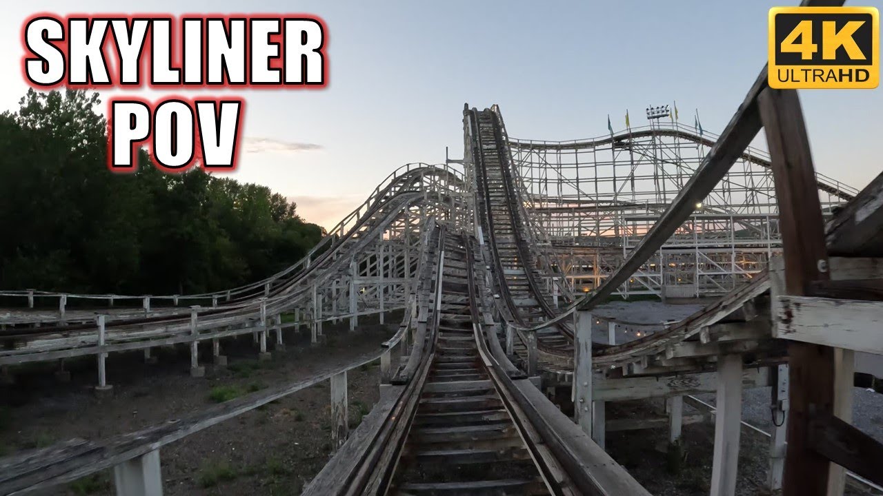 Skyliner POV (Front Row, 4K 60FPS), Lakemont Park PTC Wood Coaster | Non-Copyright