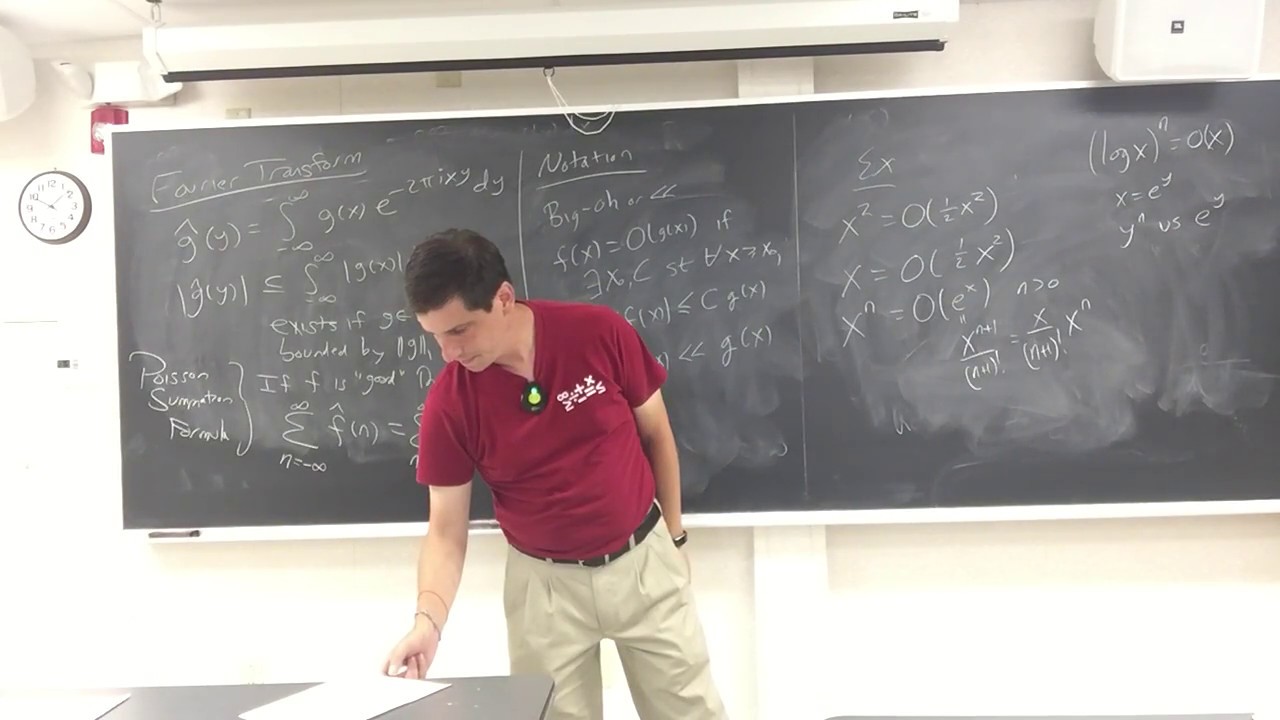 Math466 Fall2017 Lec09 FourierTransformAndPoissonSummation