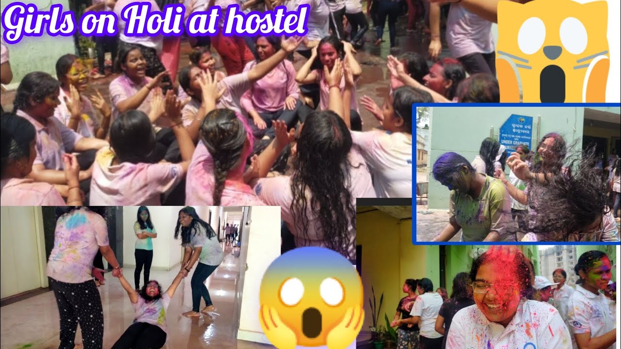 Holi celebration at girls hostel// SCB College of Nursing, Cuttack #viral