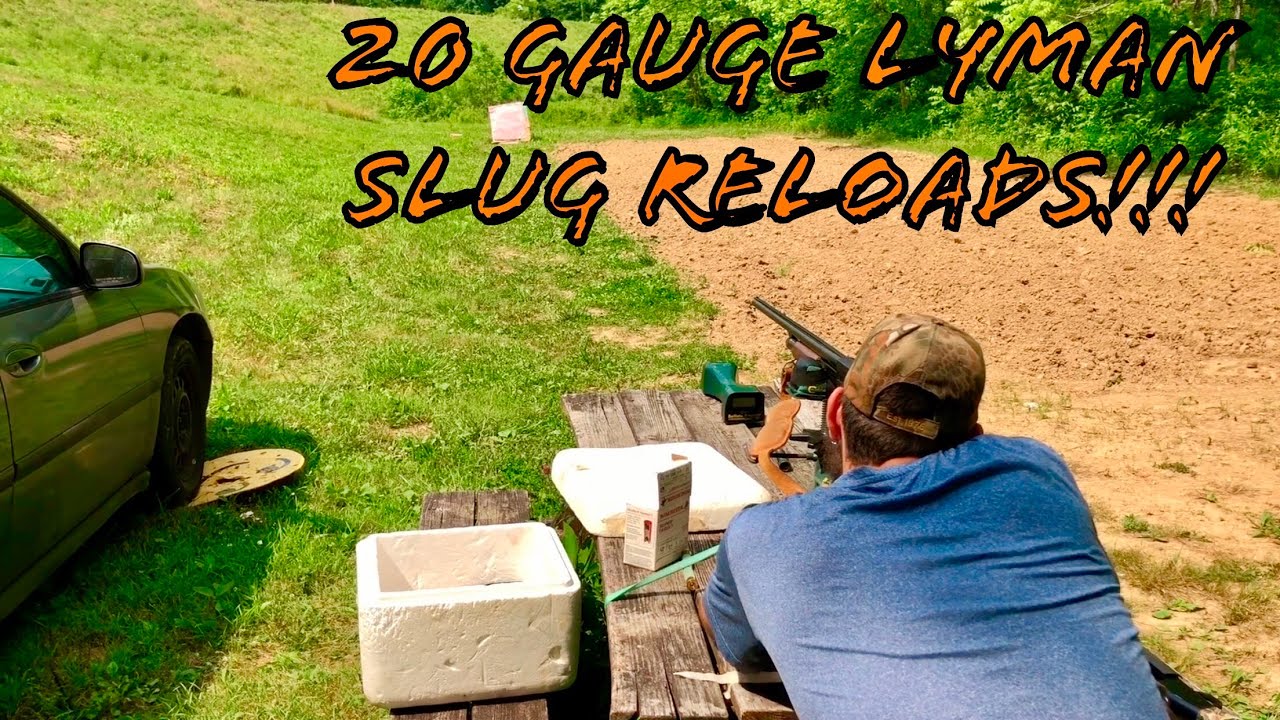 Lyman 20 Gauge Pellet Slug Reloads Range Testing!