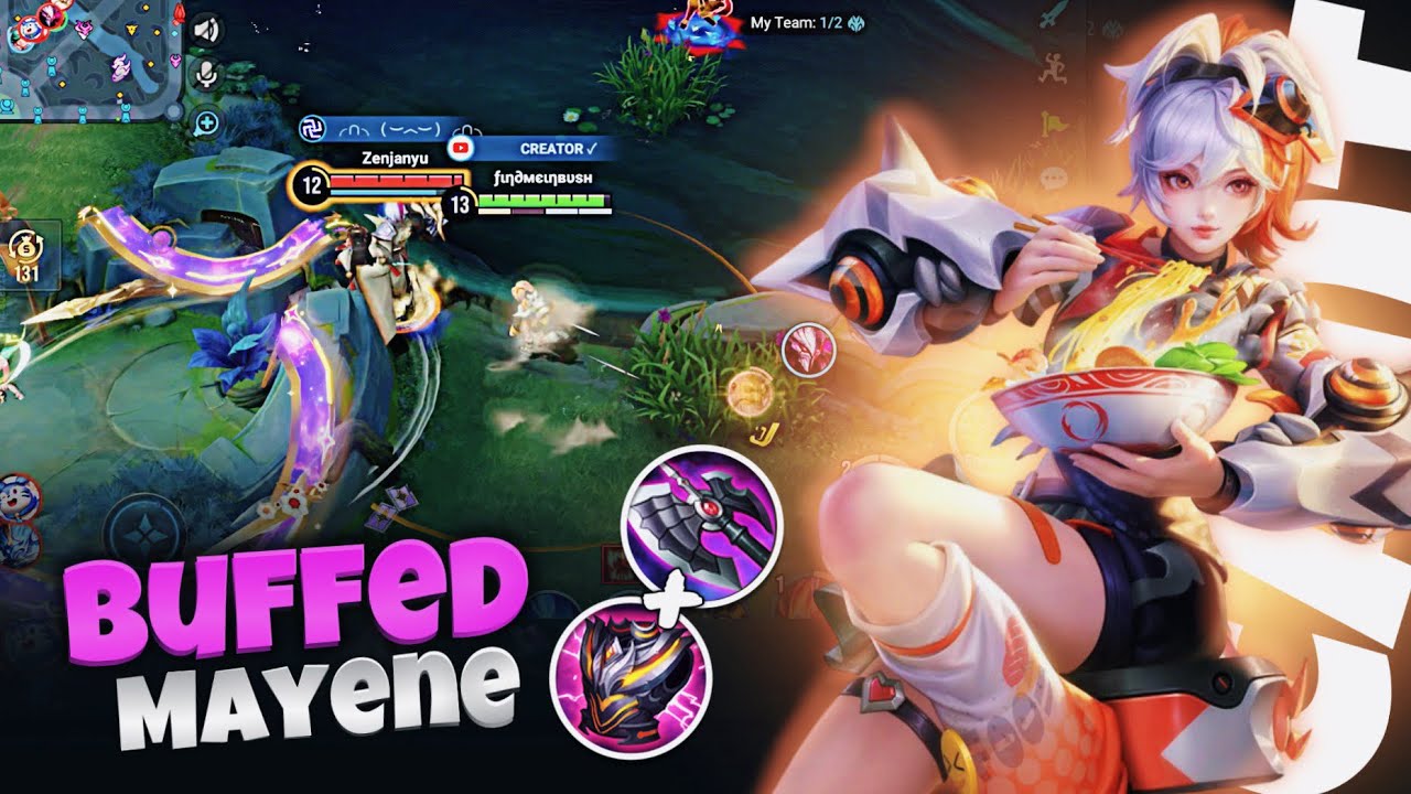 Buffed Mayene Is Very Smooth And Powerful | Honor Of Kings | Mayene Solo Ranked Gameplay |