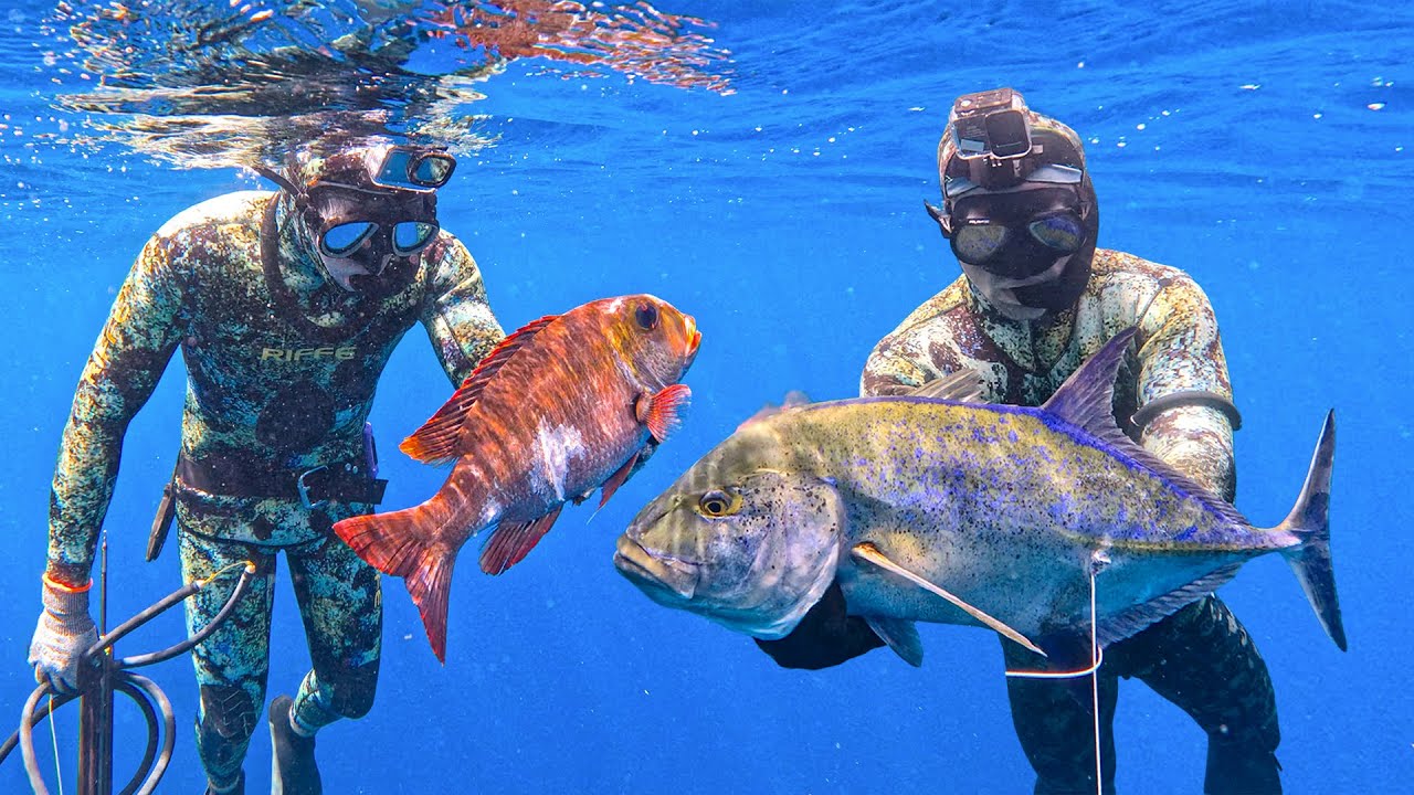 DEEP Spearfishing Hawaii Catch & Cook ||  My Deepest Fish Yet! 88 ft Shot & 100+ ft Dives