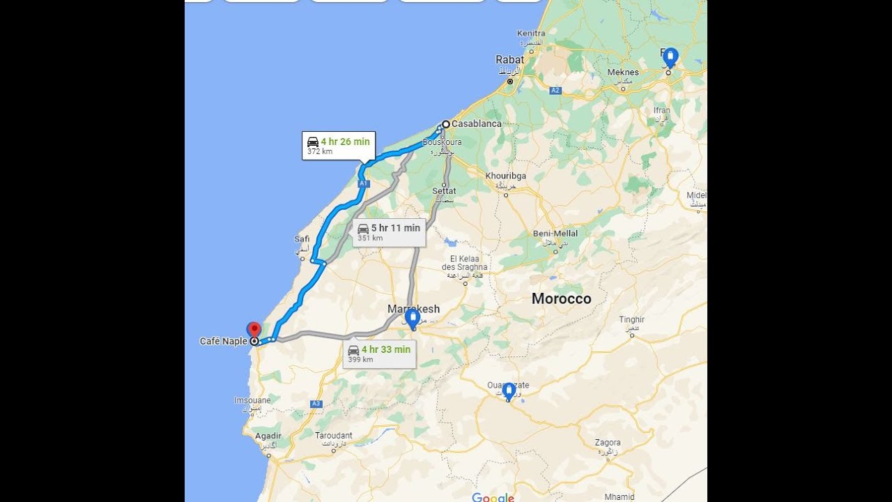 2023 morocco driving Casablanca to Essaouira