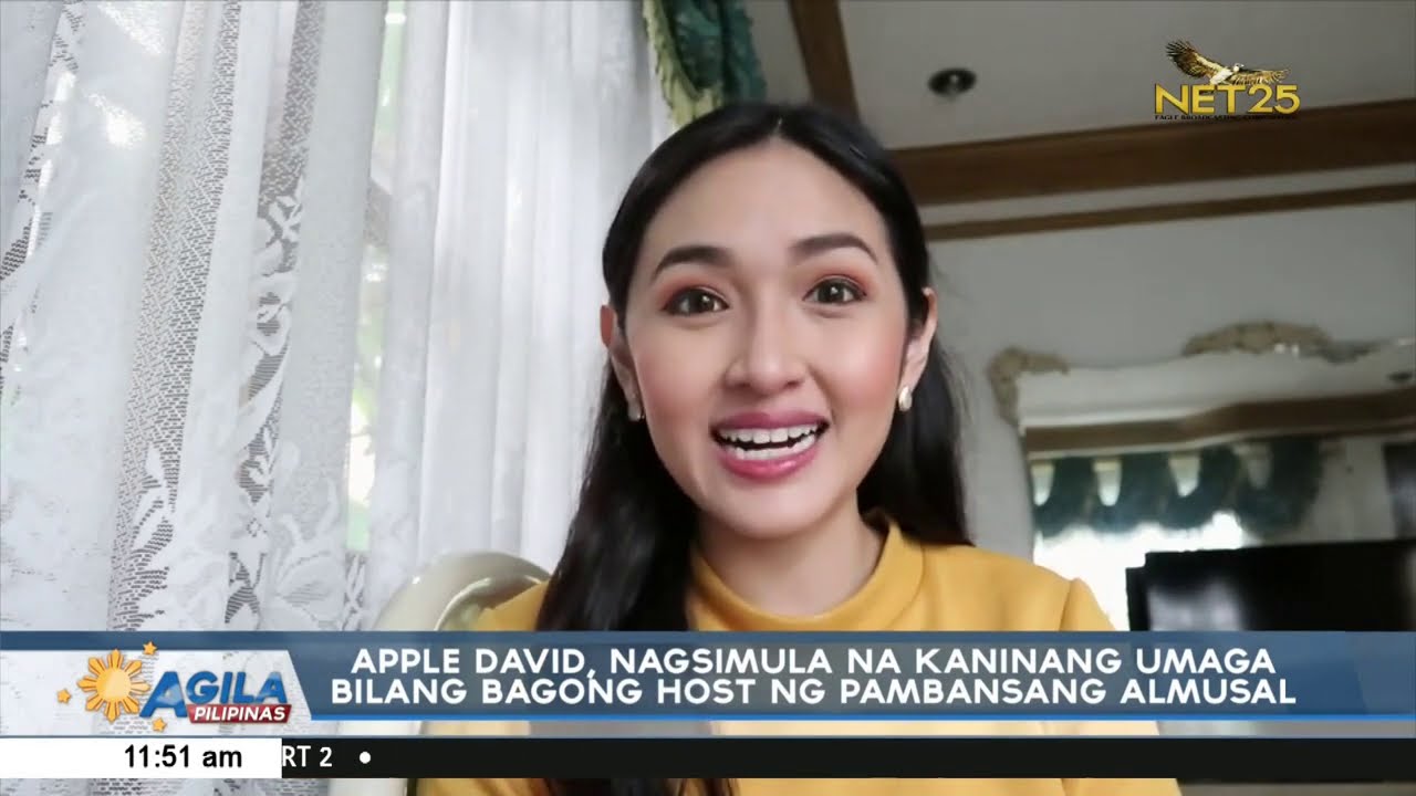 Apple David, nagsimula na kaninang umaga bilang bagong host ng Pambansang Almusal