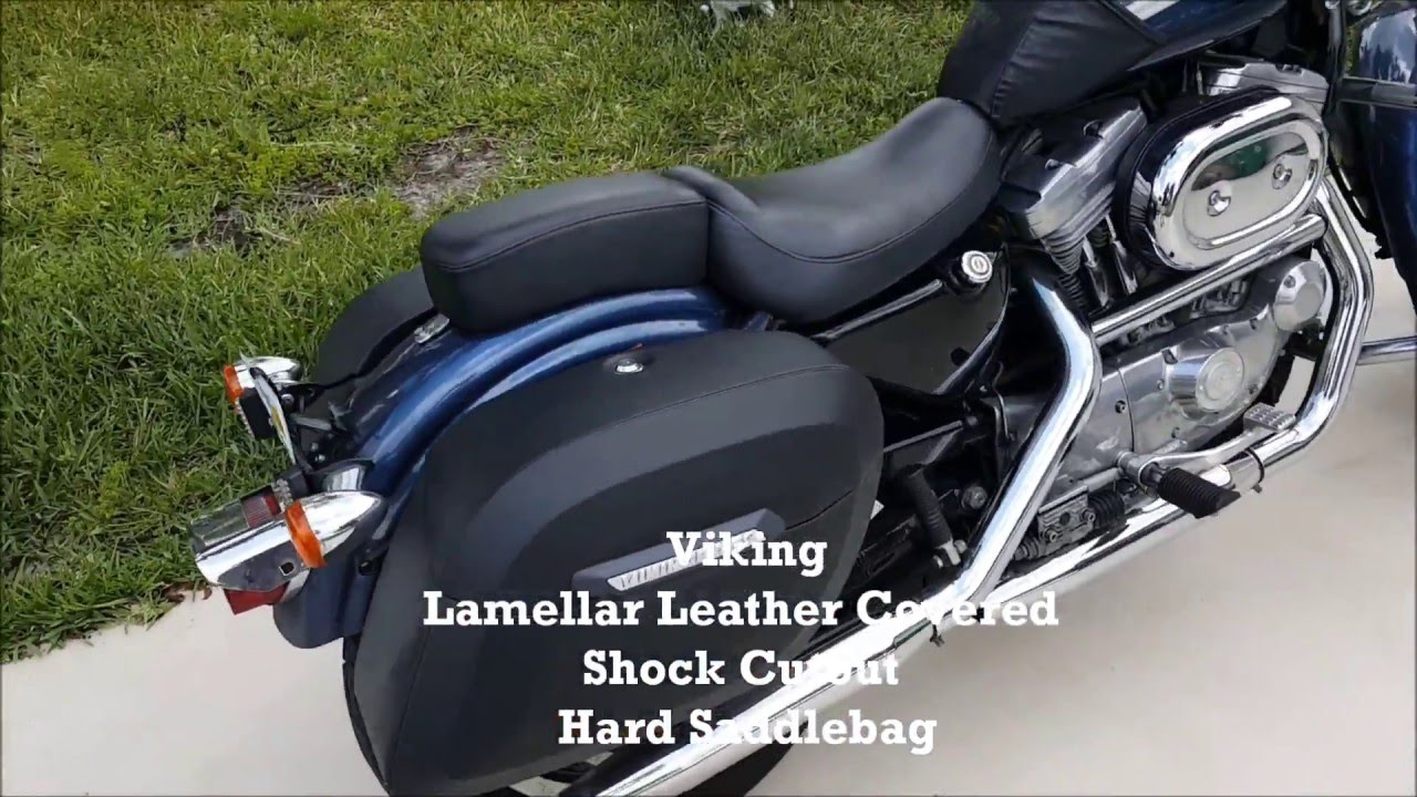 2003 Harley-Davidson Sportster 883 Motorcycle Saddlebags Review - vikingbags.com