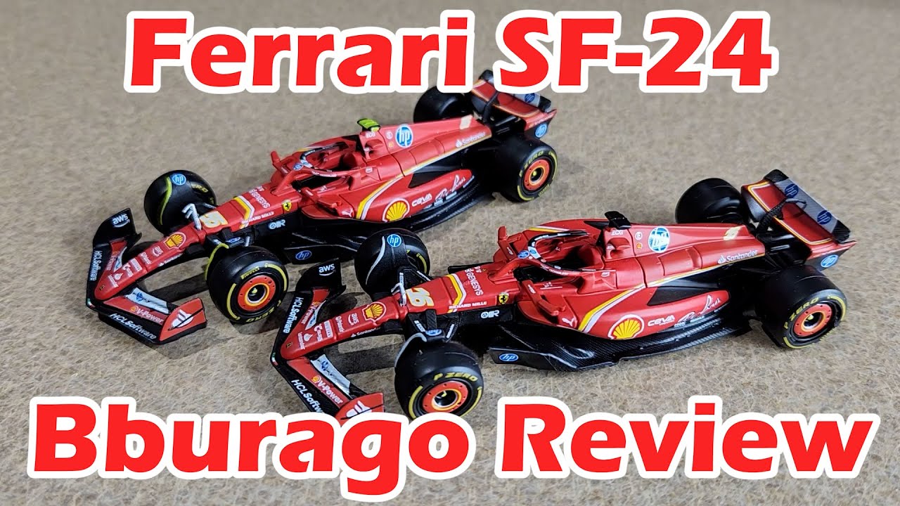 2024 Ferrari SF-24 Bburago Diecast Review - Leclerc & Sainz - F1 Diecast Review